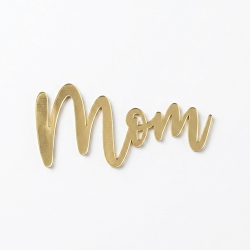 Gold Front Plaque Cake Toppers